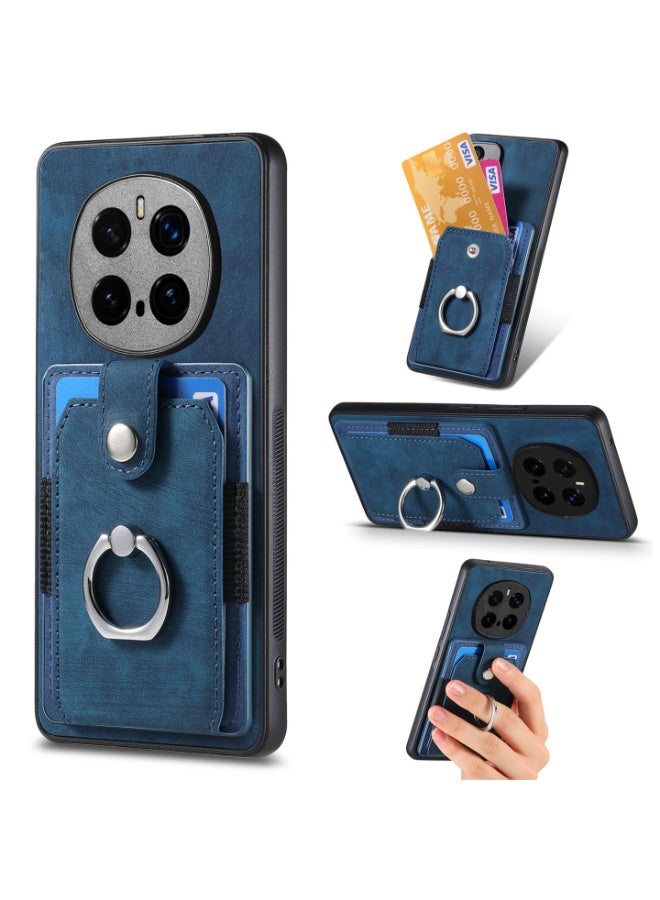 Case for Honor Magic 8 Pro, Ultra Thin Card Holder Case, TPU Bumper Phone Case, Multifunctional Card Holder with Bracket Ring - Image 1